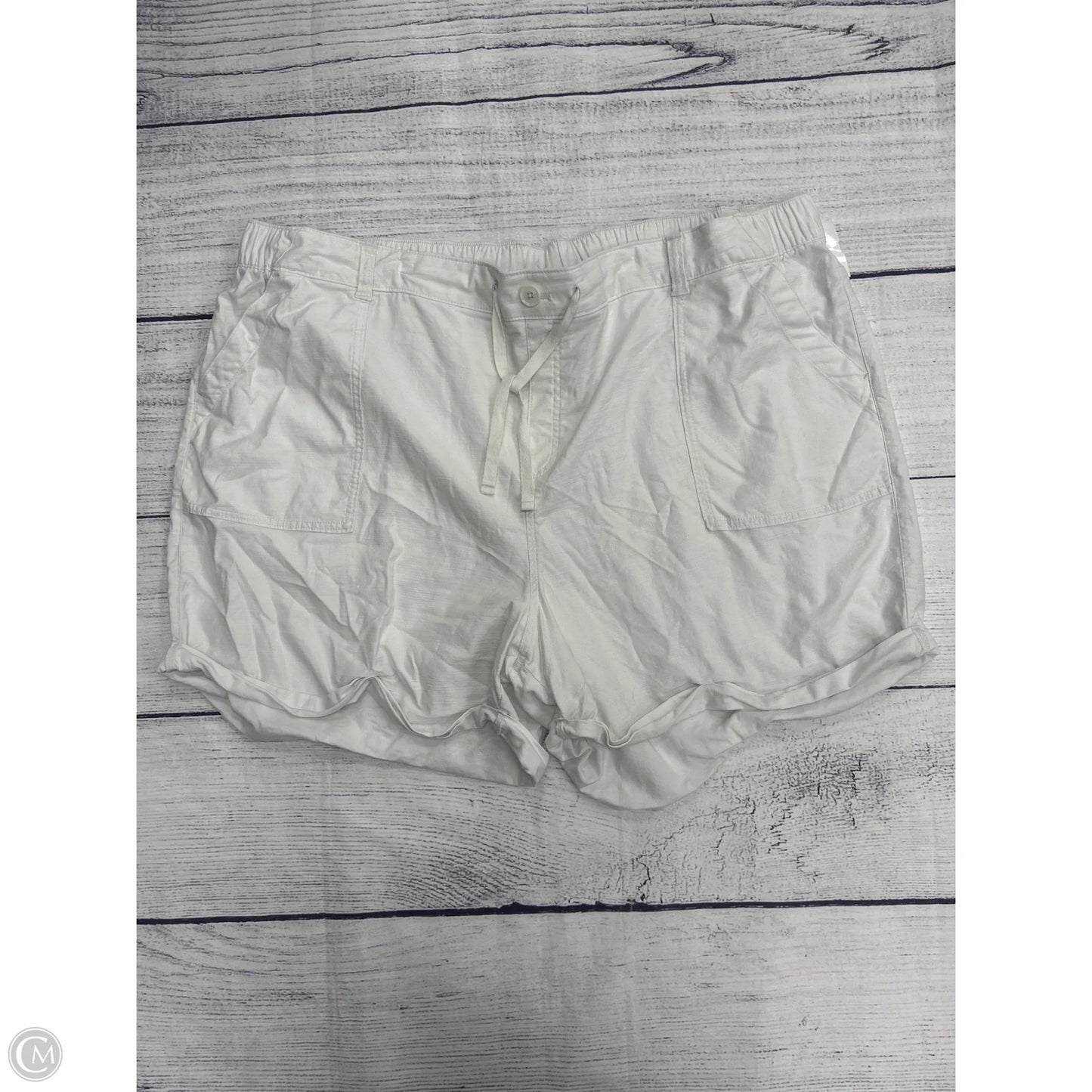 Shorts By Lane Bryant In White, Size: 3x