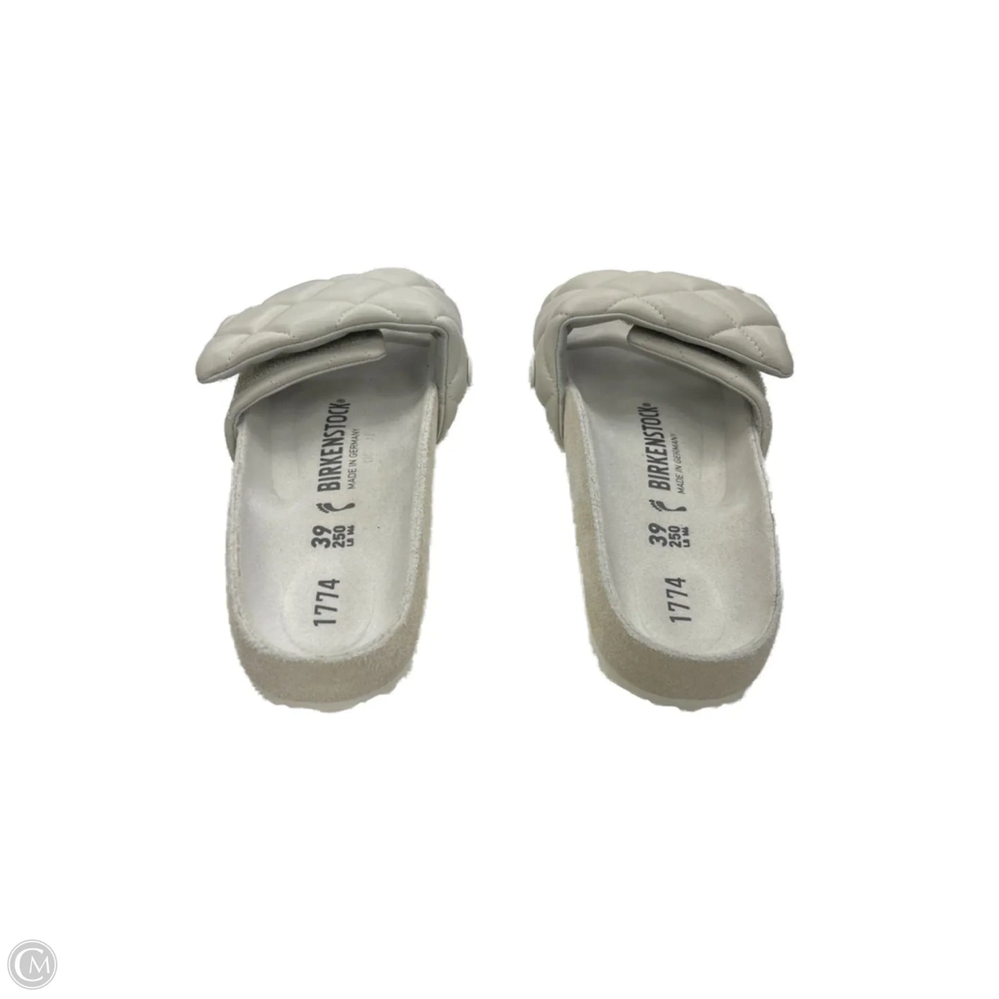 Sandals Flats By Birkenstock In Cream, Size: 8