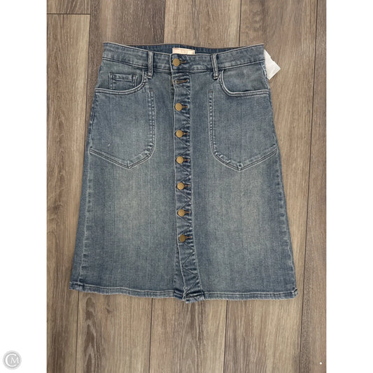 Skirt Midi By Kut In Blue Denim, Size: 4