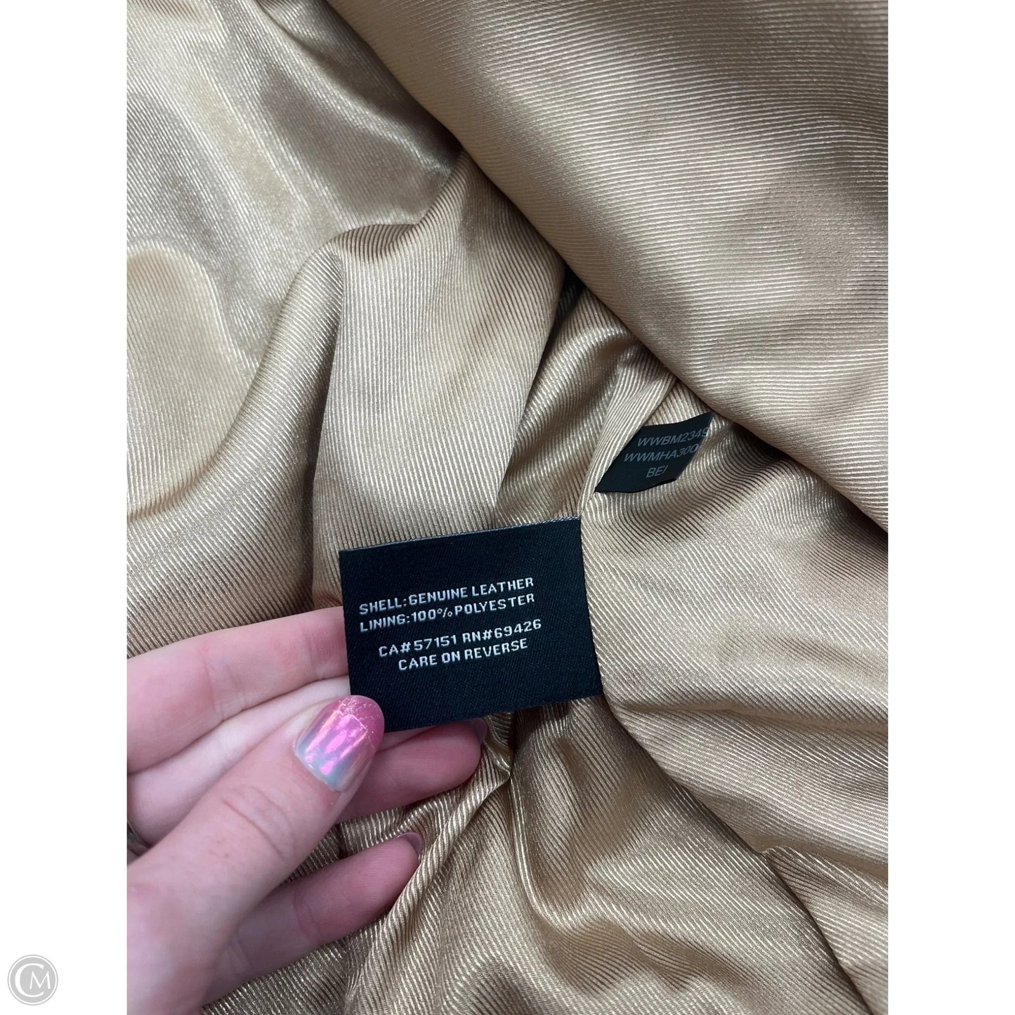 Coat Leather By Wilsons Leather In Tan, Size: Xl