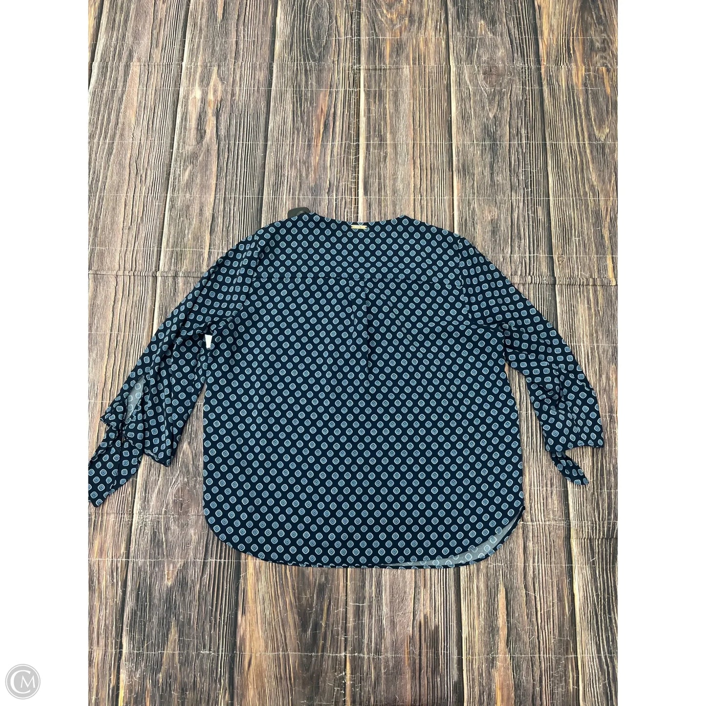 Top Long Sleeve By Michael By Michael Kors In Blue, Size: Xl