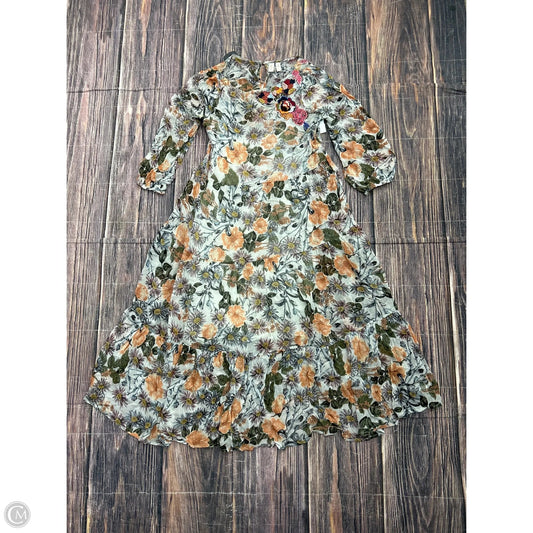 Dress Casual Maxi By Anthropologie In Floral Print, Size: Sp