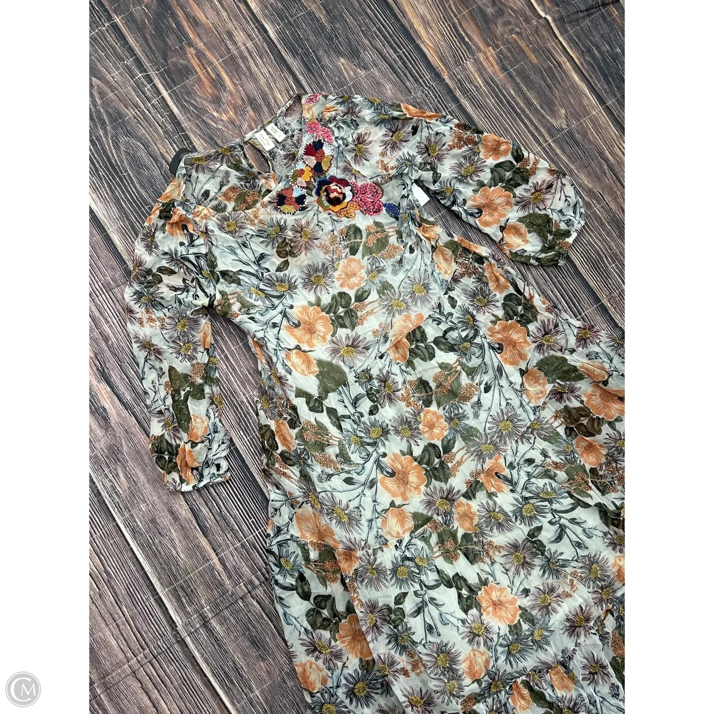 Dress Casual Maxi By Anthropologie In Floral Print, Size: Sp