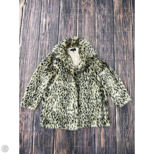 Coat Faux Fur & Sherpa By J. Crew In Animal Print, Size: Xl