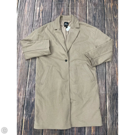 Coat Trench Coat By Alo In Taupe, Size: Xl