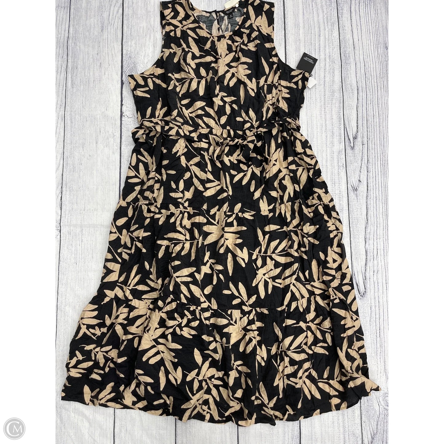 Dress Casual Maxi By Simply Vera In Black, Size: 4x