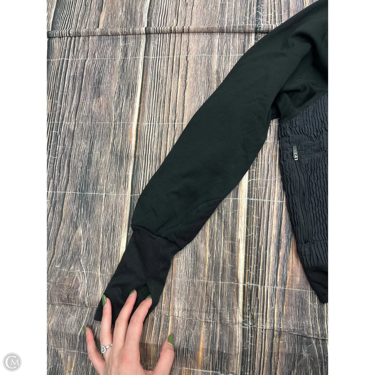 Athletic Top Long Sleeve Collar By Free People In Black, Size: Xs