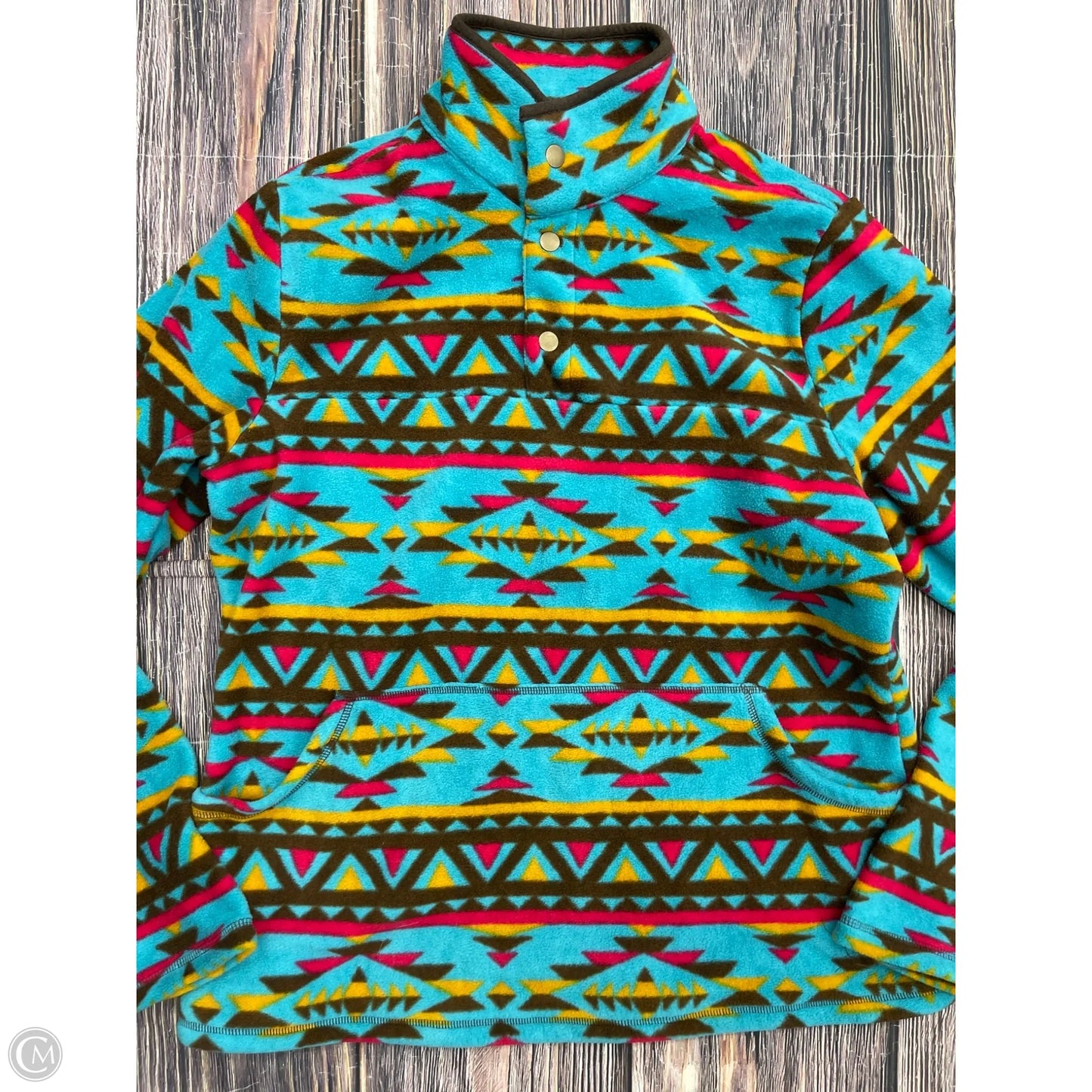 Sweatshirt Collar By Clothes Mentor In Multi-colored, Size: L