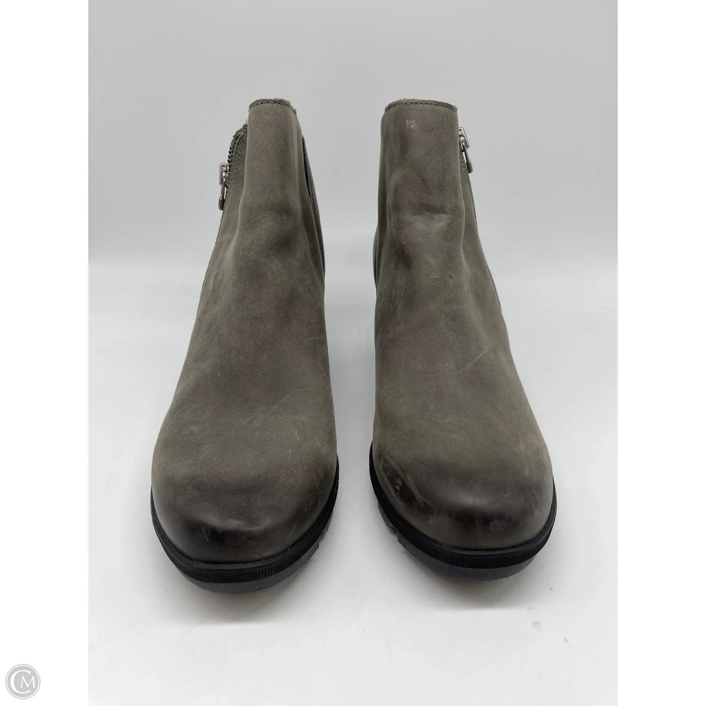 Boots Ankle Heels By Sorel In Grey, Size: 11