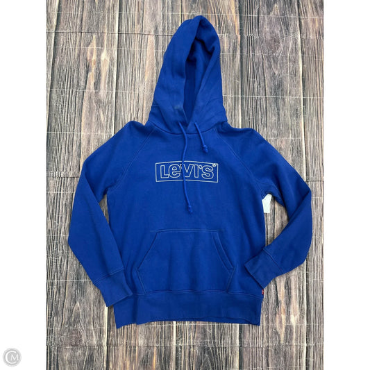Sweatshirt Hoodie By Levis In Blue, Size: Xs