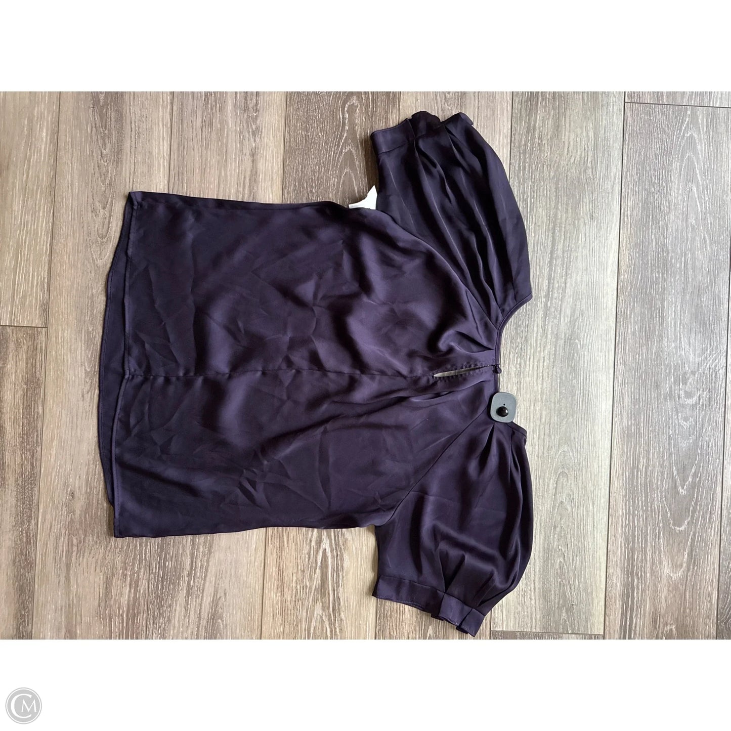 Top Short Sleeve By Express In Purple, Size: M