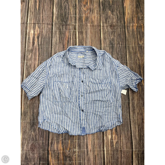 Top Short Sleeve By We The Free In Striped Pattern, Size: L