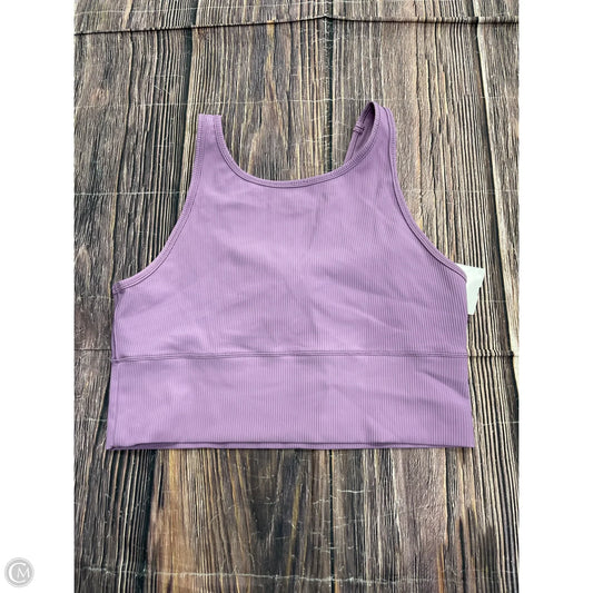 Athletic Tank Top By Lululemon In Purple, Size: 12