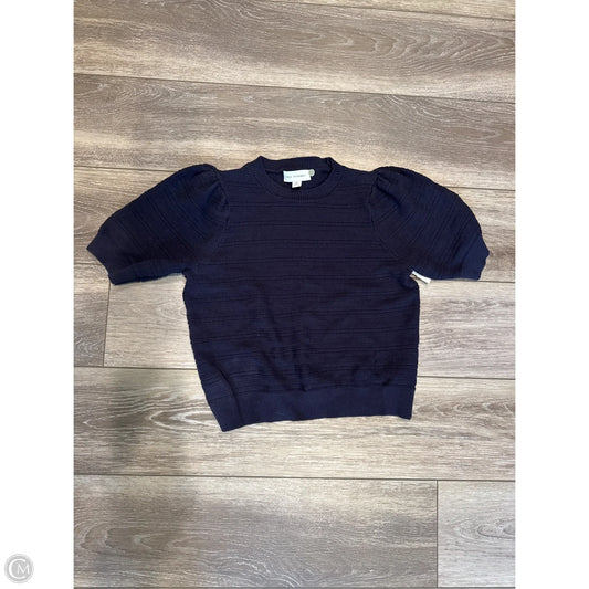 Top Short Sleeve By Free Assembly In Blue, Size: M