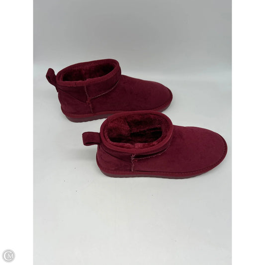 Boots Ankle Flats By Maurices In Red, Size: 9