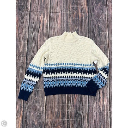Sweater By St Johns Bay In Blue & Cream, Size: M