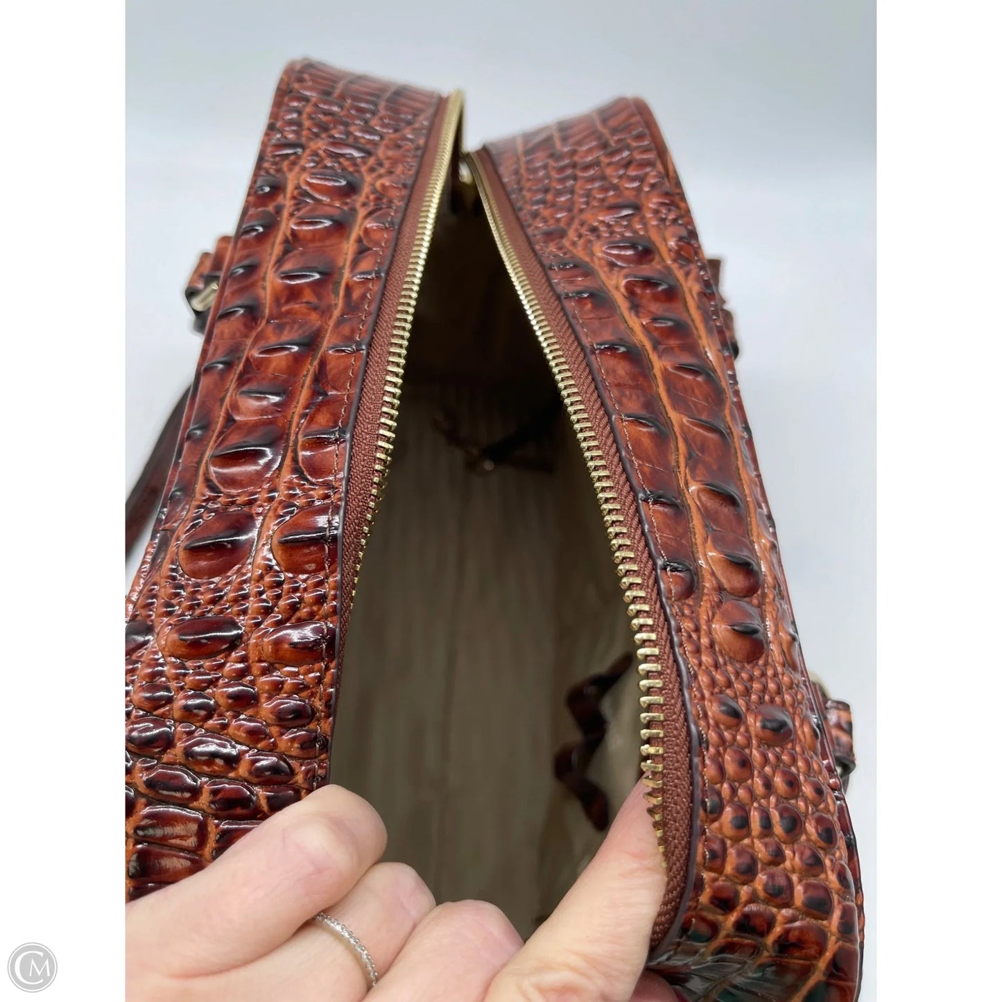 Handbag Designer By Brahmin, Size: Medium