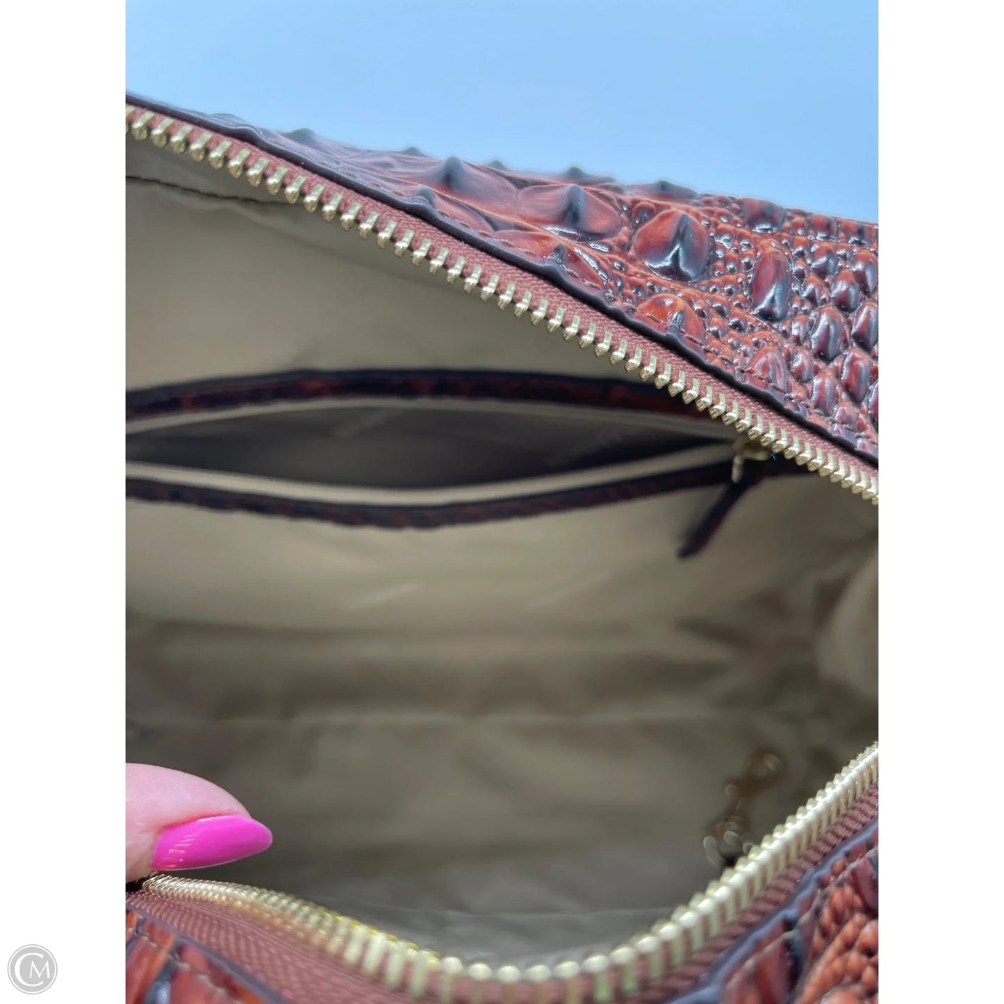 Handbag Designer By Brahmin, Size: Medium