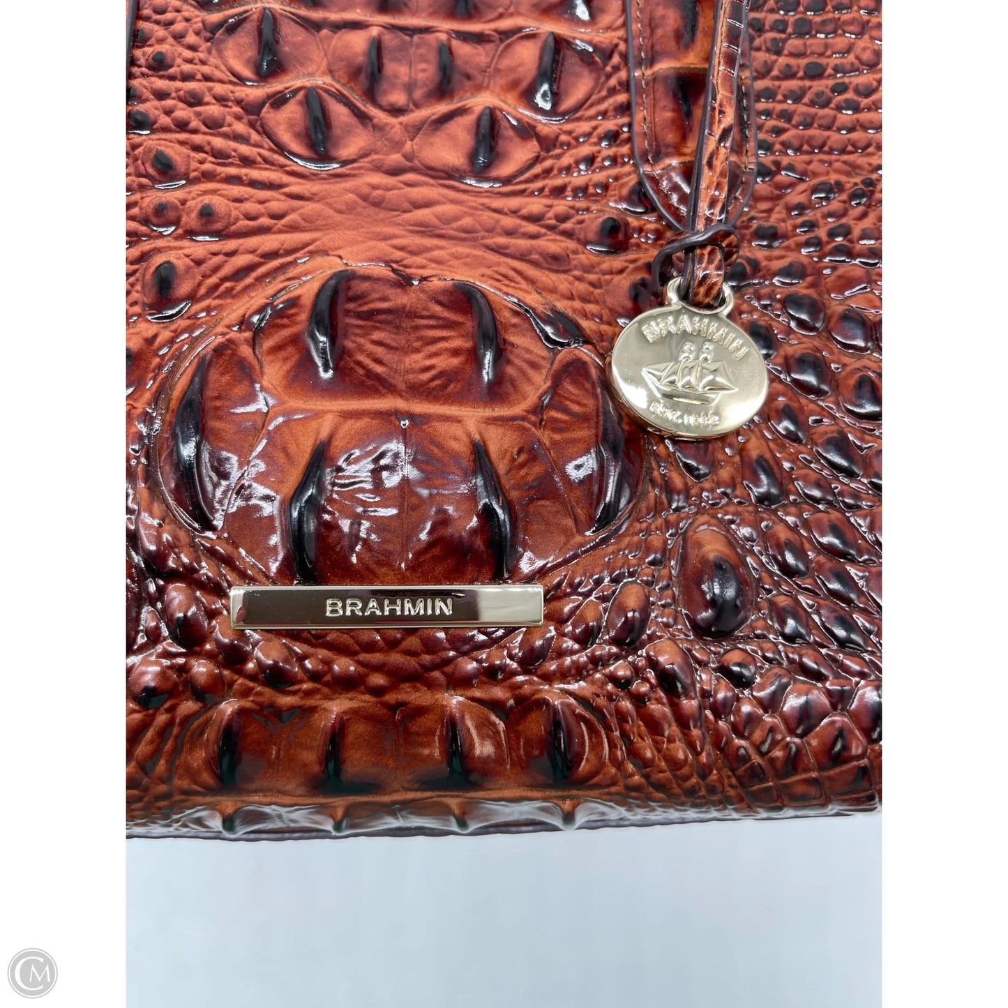 Handbag Designer By Brahmin, Size: Medium