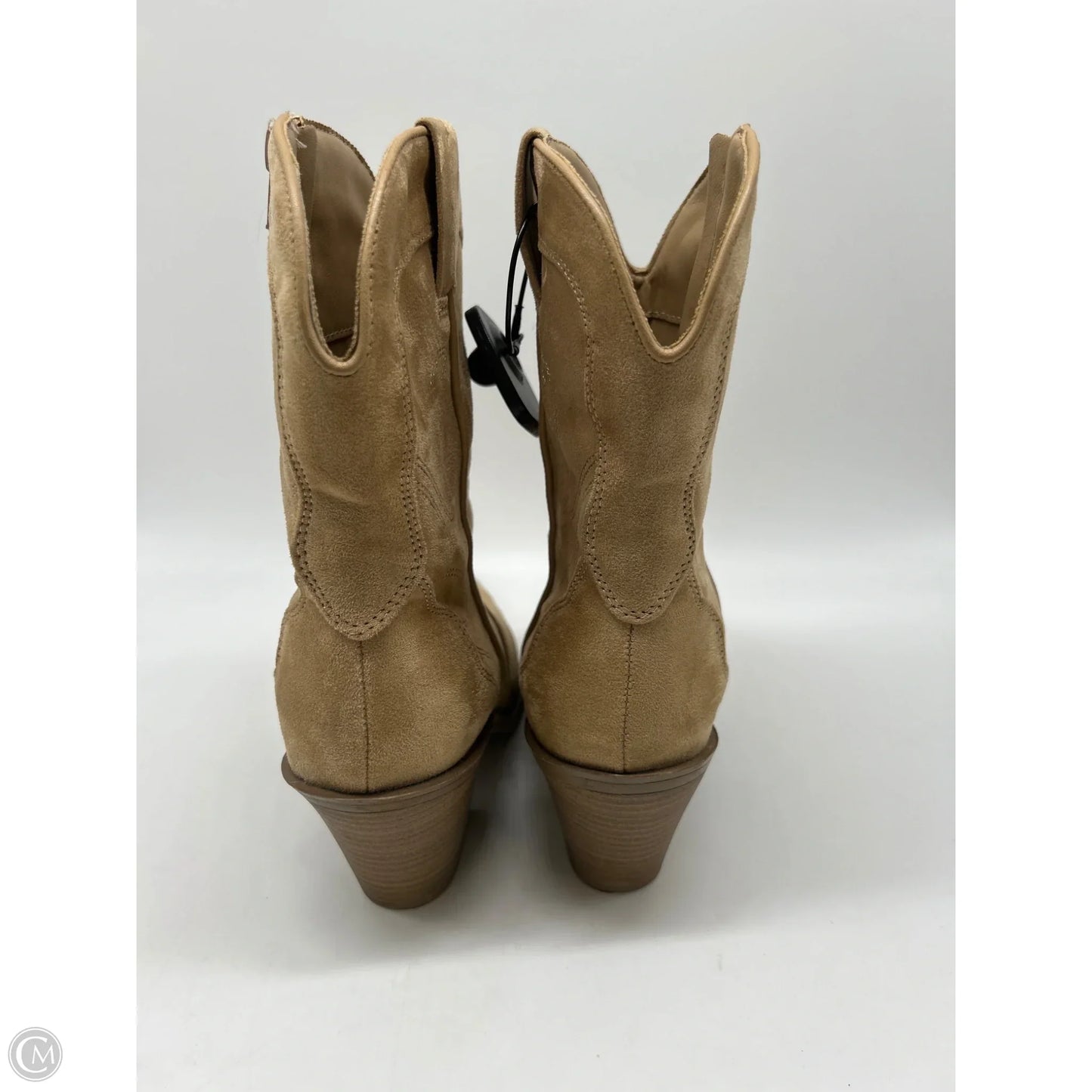 Boots Mid-calf Heels By Universal Thread In Tan, Size: 8.5
