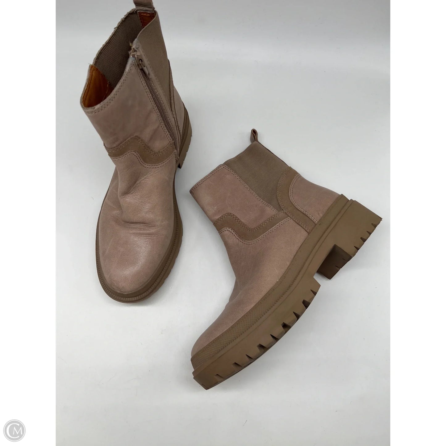 Boots Ankle Flats By Lucky Brand In Tan, Size: 9