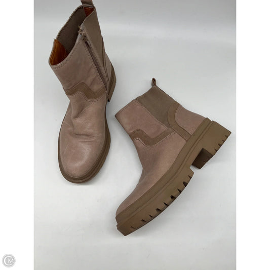 Boots Ankle Flats By Lucky Brand In Tan, Size: 9