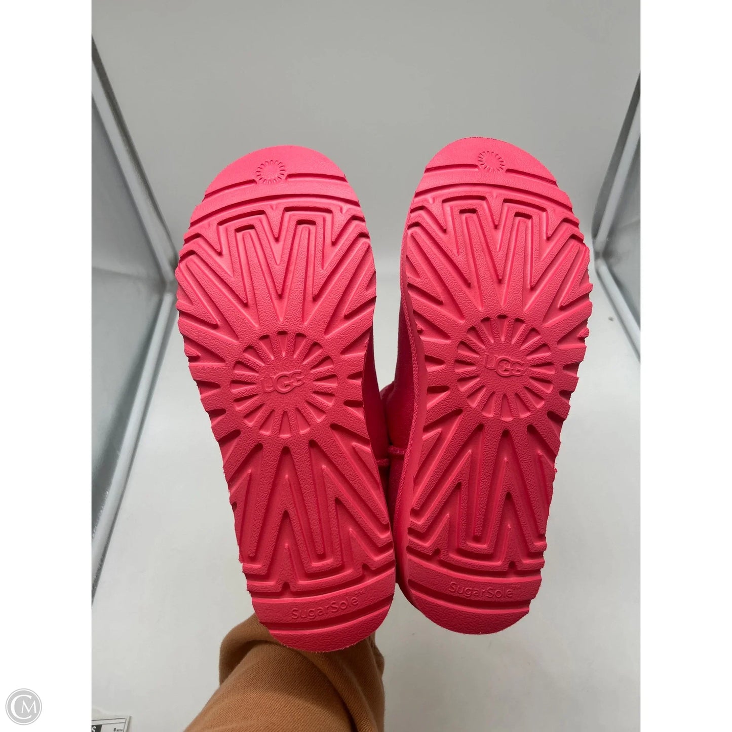 Boots Designer By Ugg In Pink, Size: 8