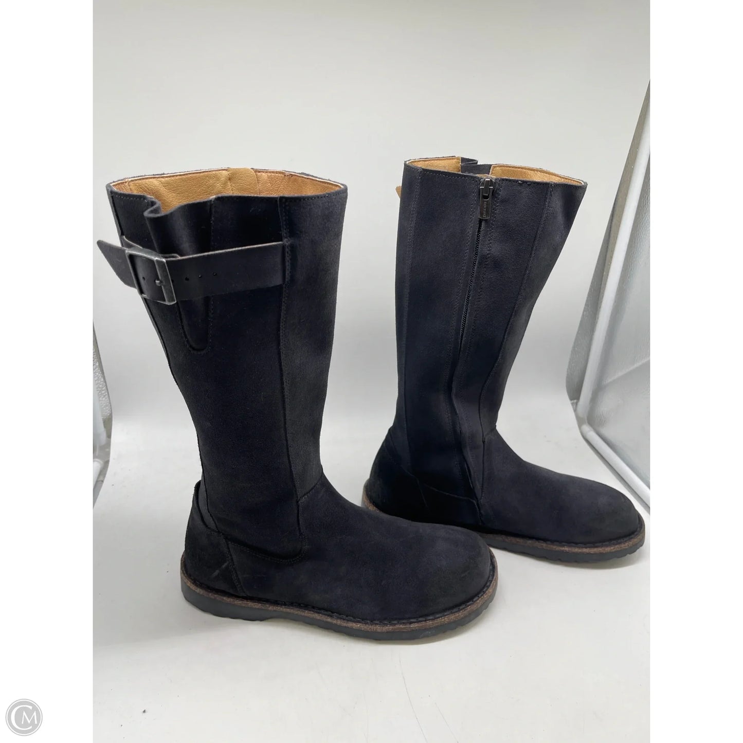 Boots Mid-calf Flats By Birkenstock In Black, Size: 10