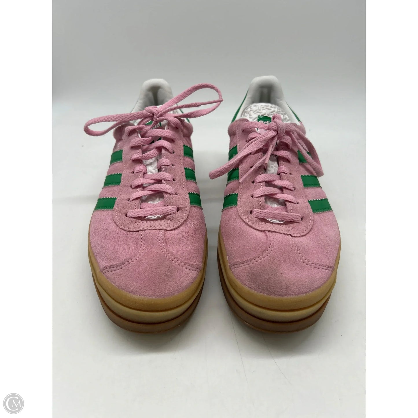 Shoes Sneakers By Adidas In Green & Pink, Size: 8