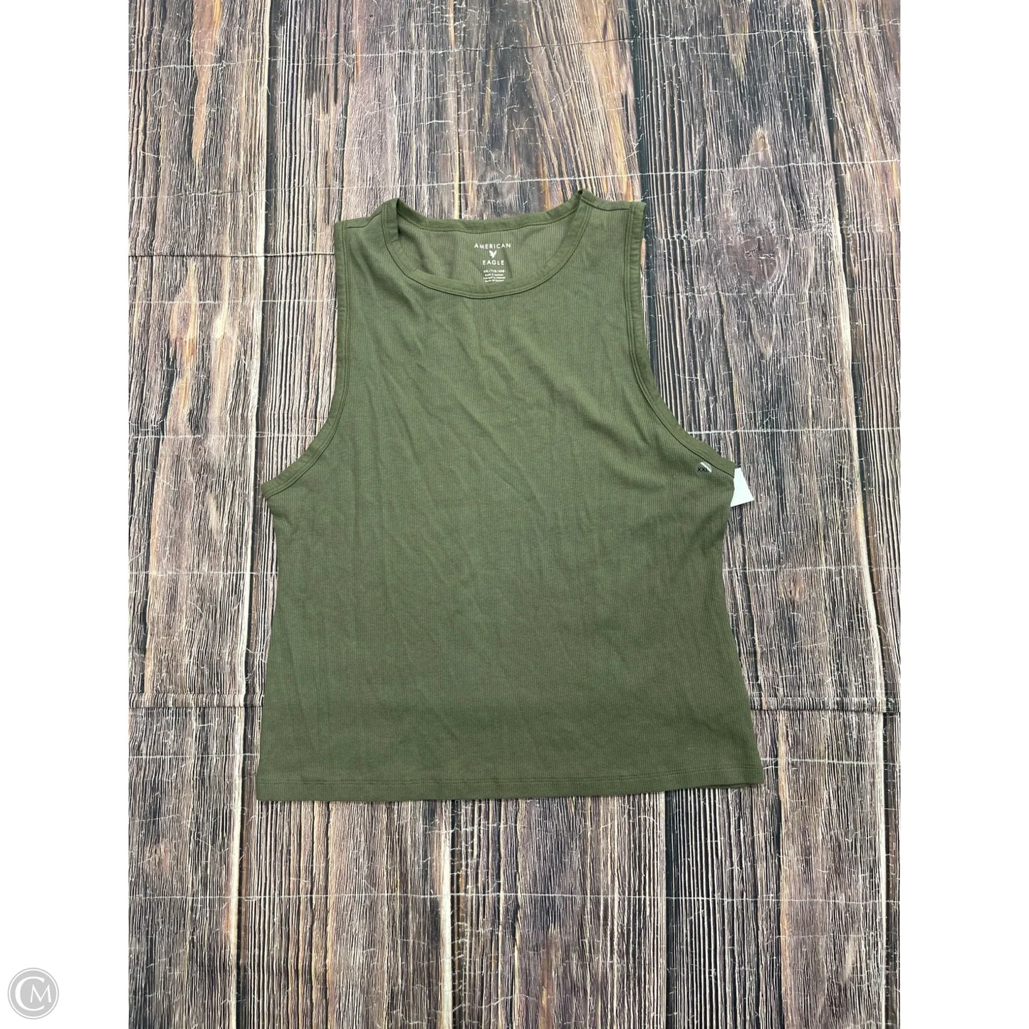 Tank Top By American Eagle In Green, Size: 1x