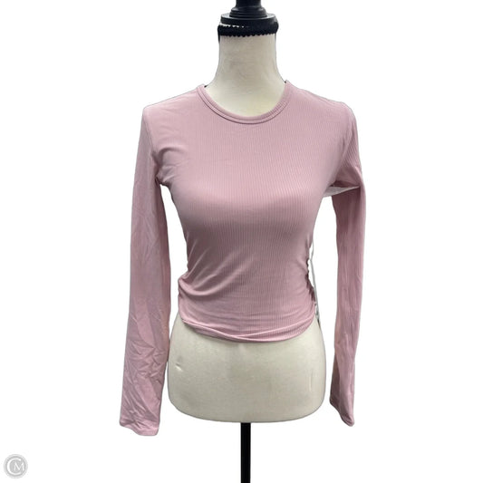 Athletic Top Long Sleeve Crewneck By Lululemon In Pink, Size: 6