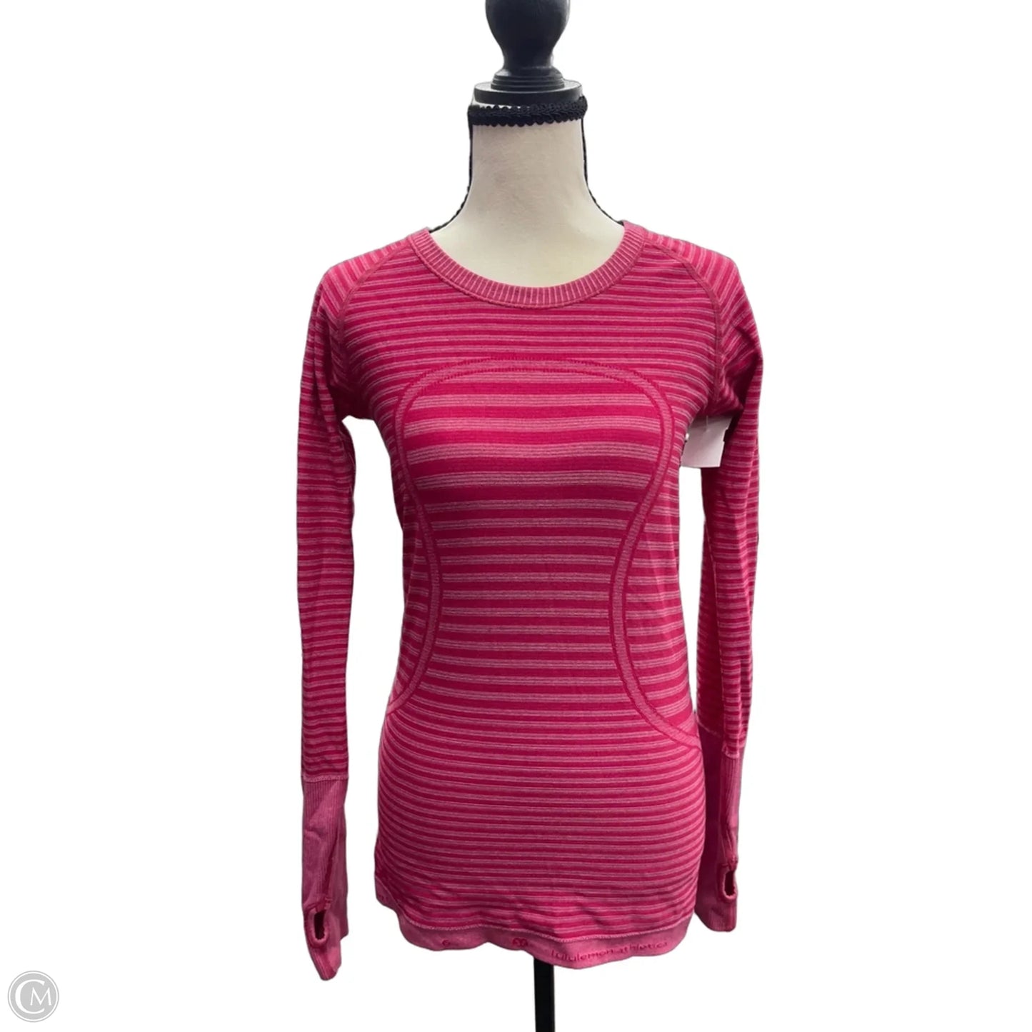 Athletic Top Long Sleeve Crewneck By Lululemon In Pink, Size: 6