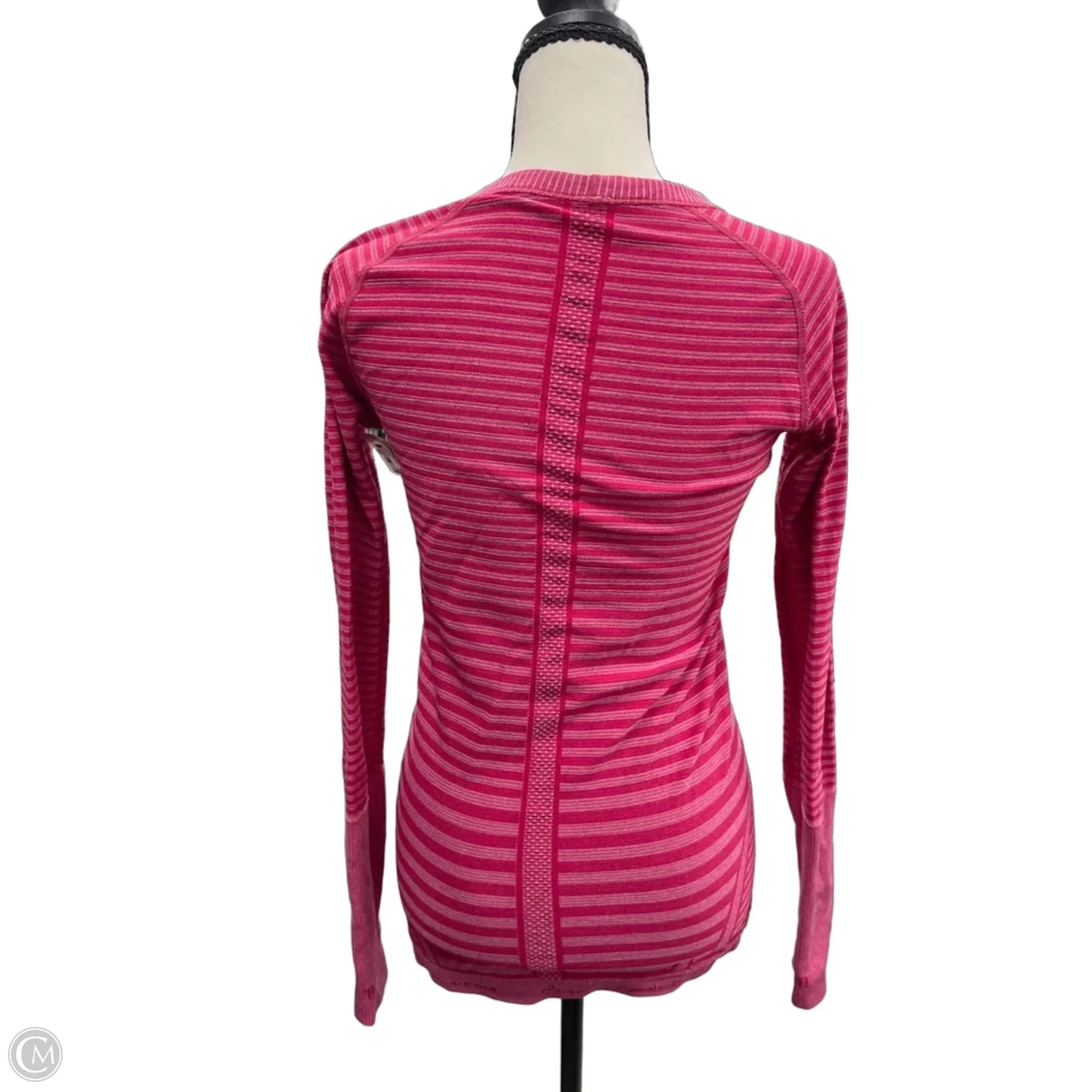 Athletic Top Long Sleeve Crewneck By Lululemon In Pink, Size: 6