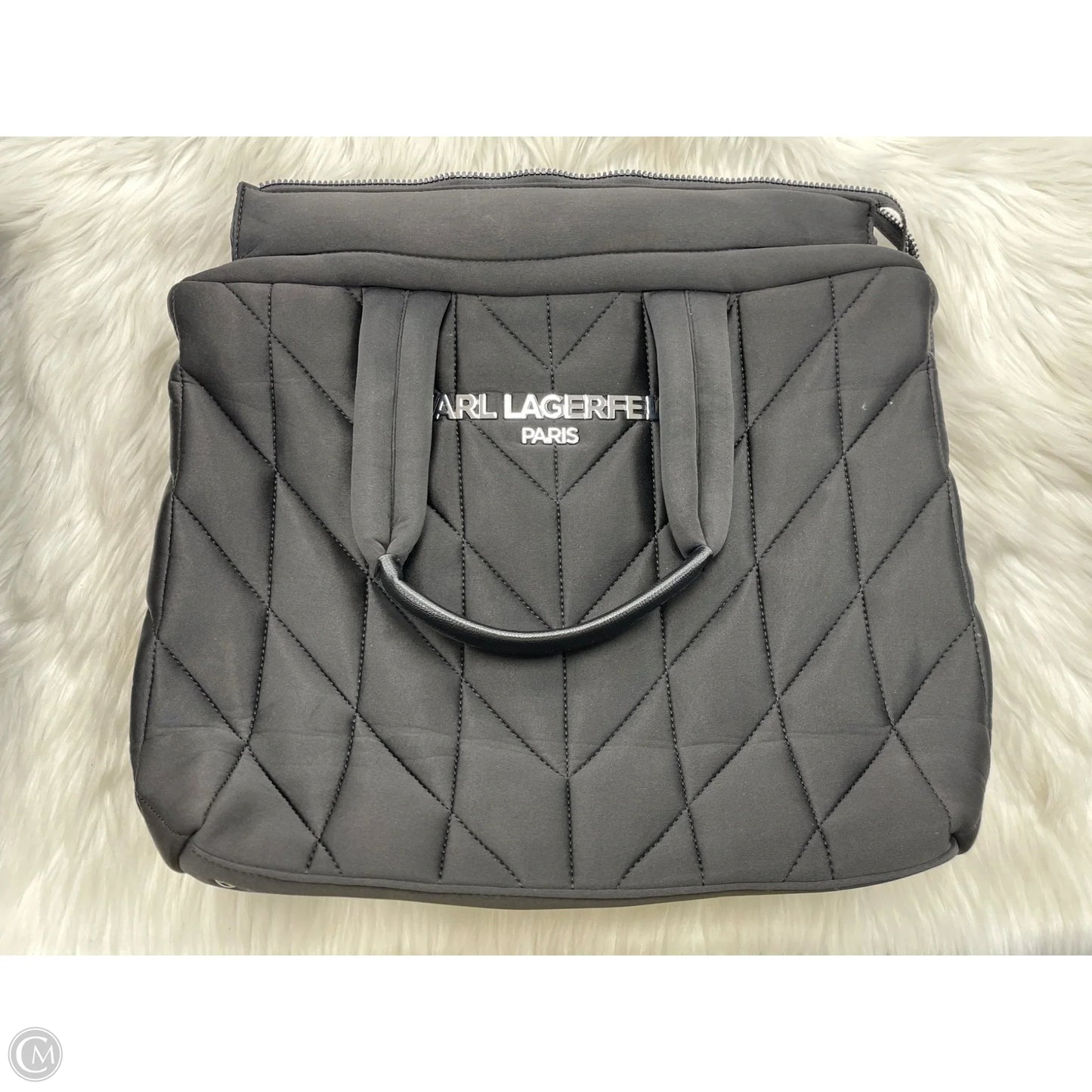 Tote Designer By Karl Lagerfeld, Size: Large