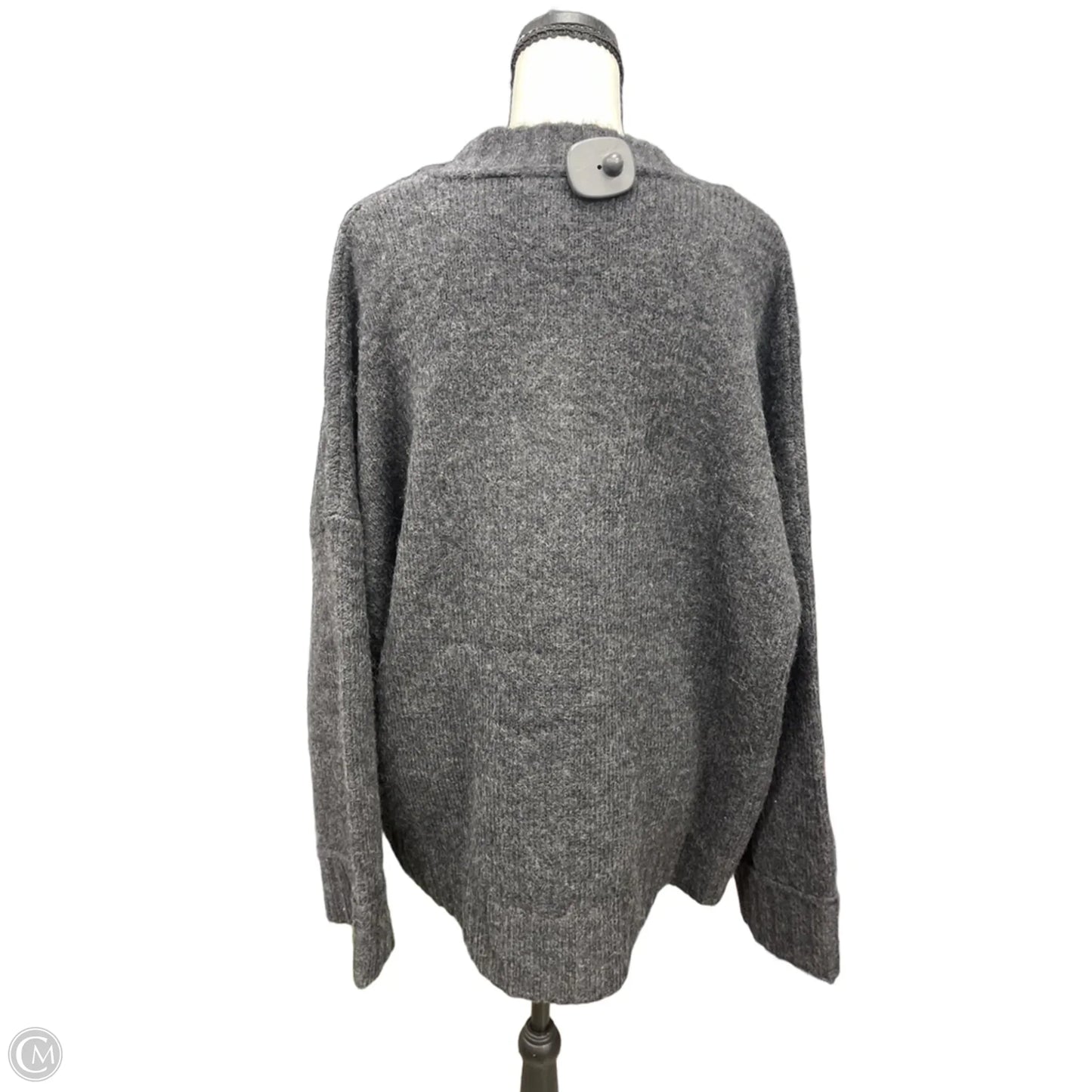 Sweater Cardigan By Next In Grey, Size: Xl