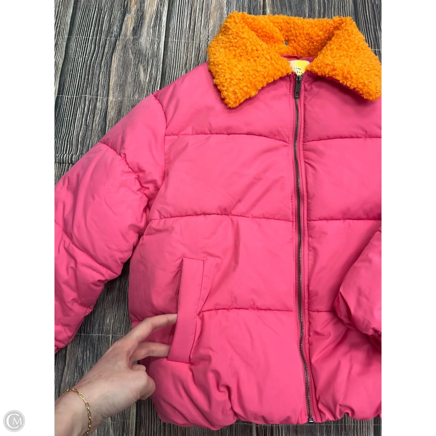 Jacket Puffer & Quilted By Urban Outfitters In Pink, Size: S