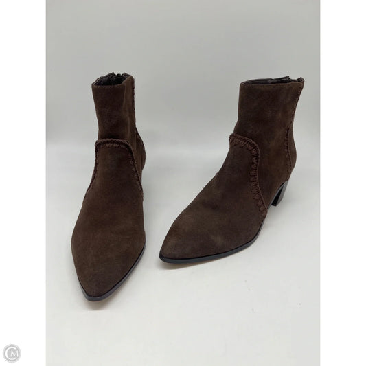 Boots Ankle Heels By Sanctuary In Brown, Size: 9