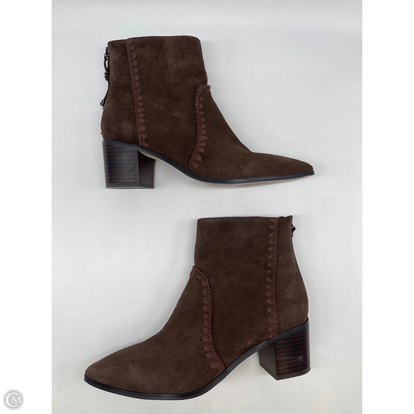 Boots Ankle Heels By Sanctuary In Brown, Size: 9
