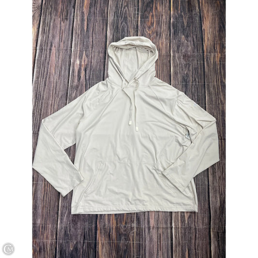 Athletic Sweatshirt Hoodie By Alo In Cream, Size: 2x