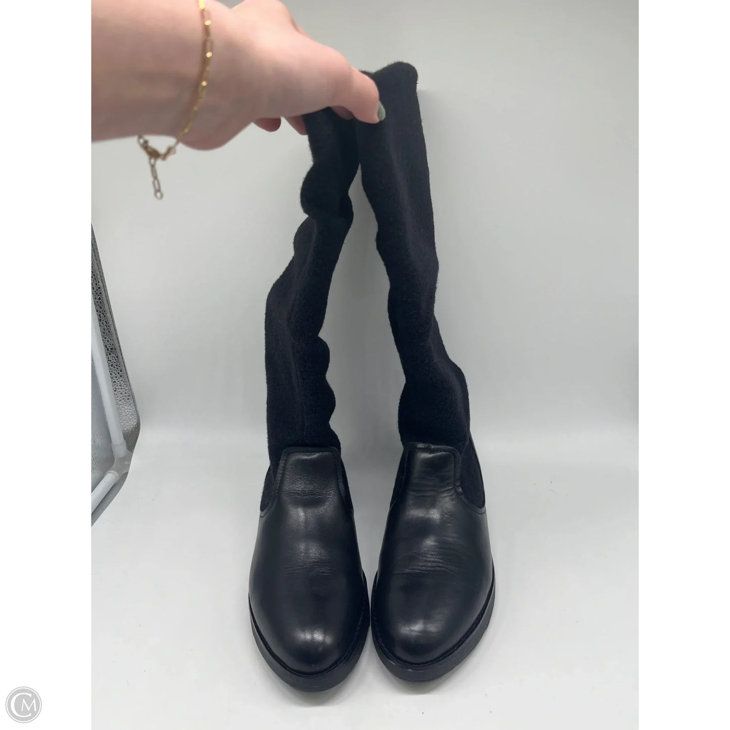 Boots Knee Heels By Fitflop In Black, Size: 7.5