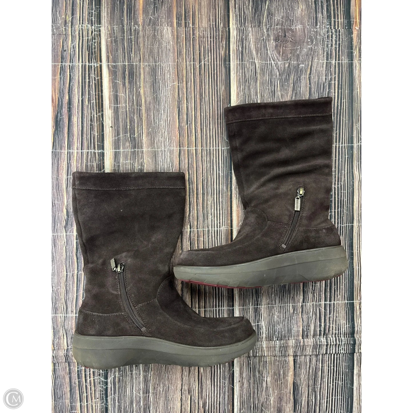 Boots Ankle Flats By Fitflop In Brown, Size: 7