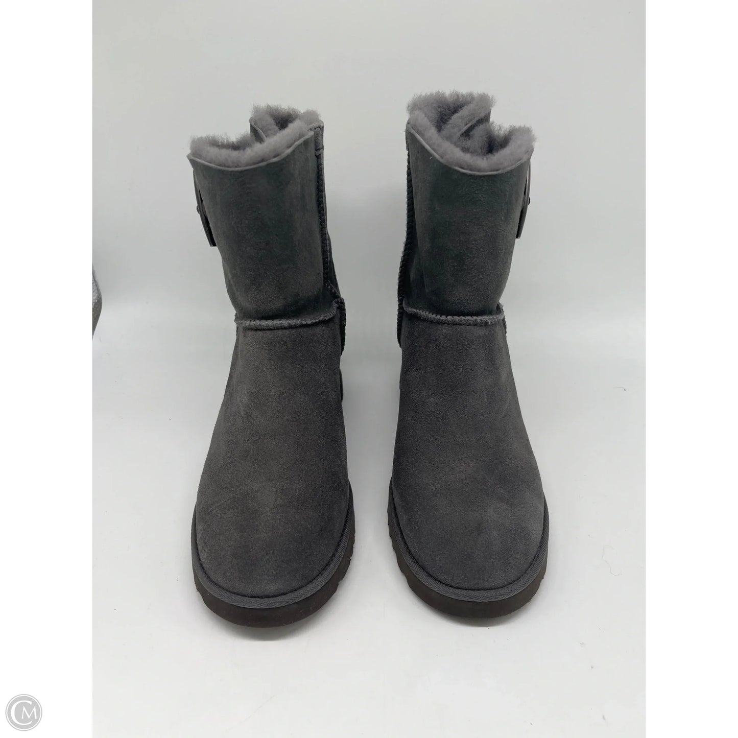 Boots Designer By Ugg In Grey, Size: 7.5