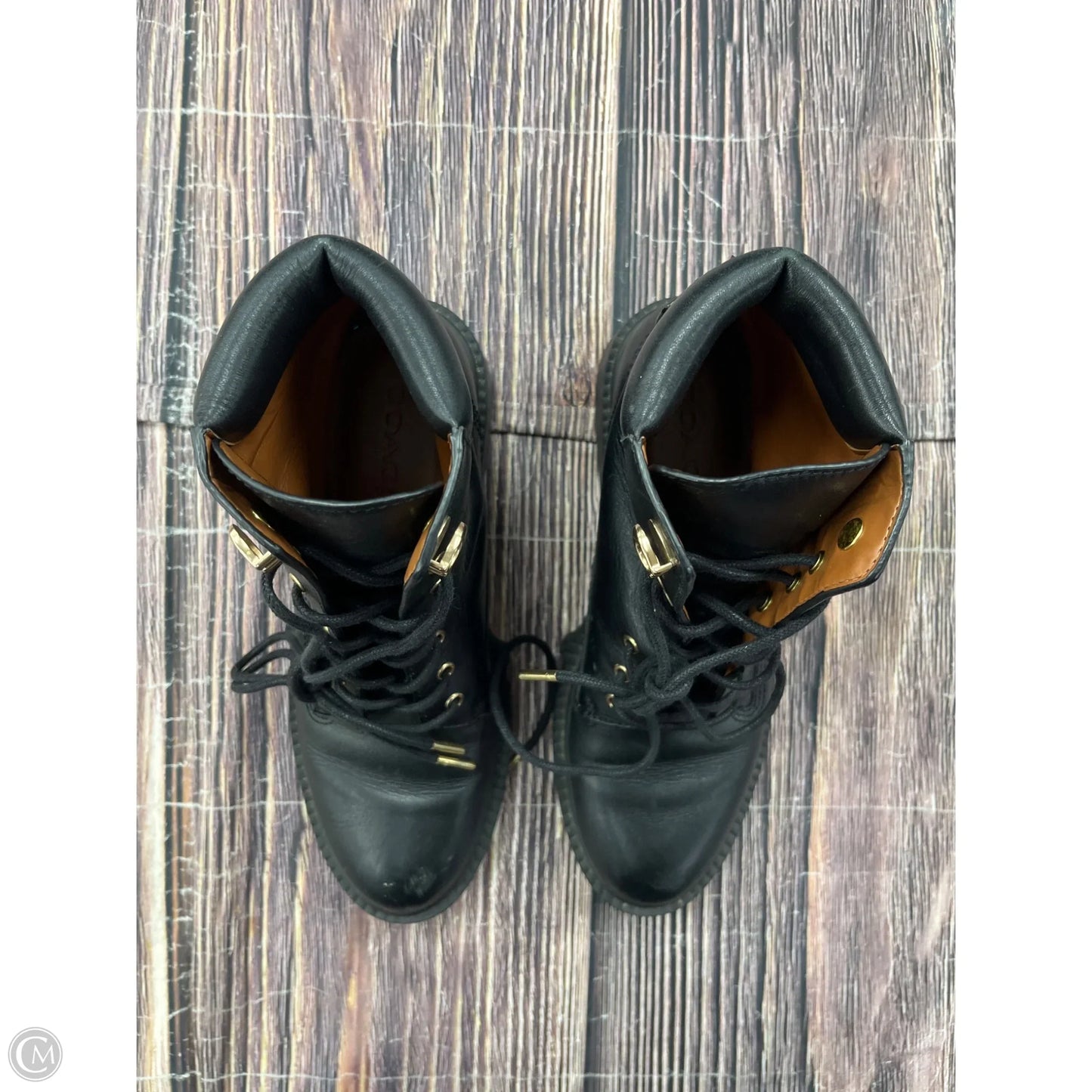 Boots Designer By Coach In Black, Size: 7