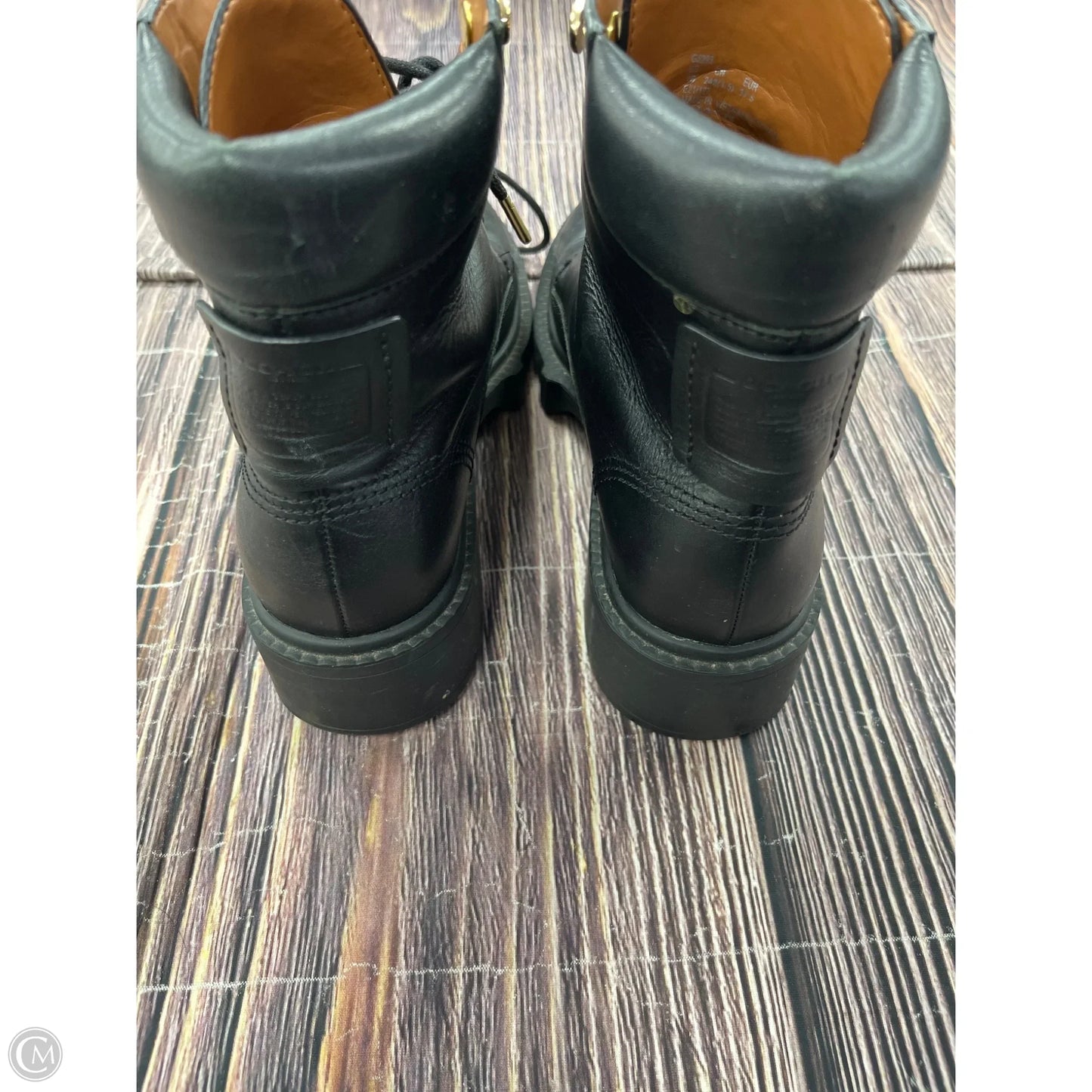 Boots Designer By Coach In Black, Size: 7