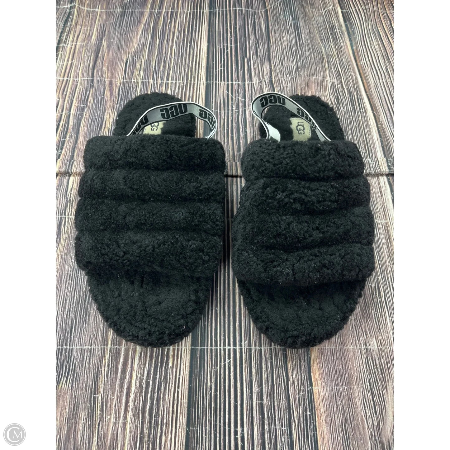 Sandals Designer By Ugg In Black, Size: 6