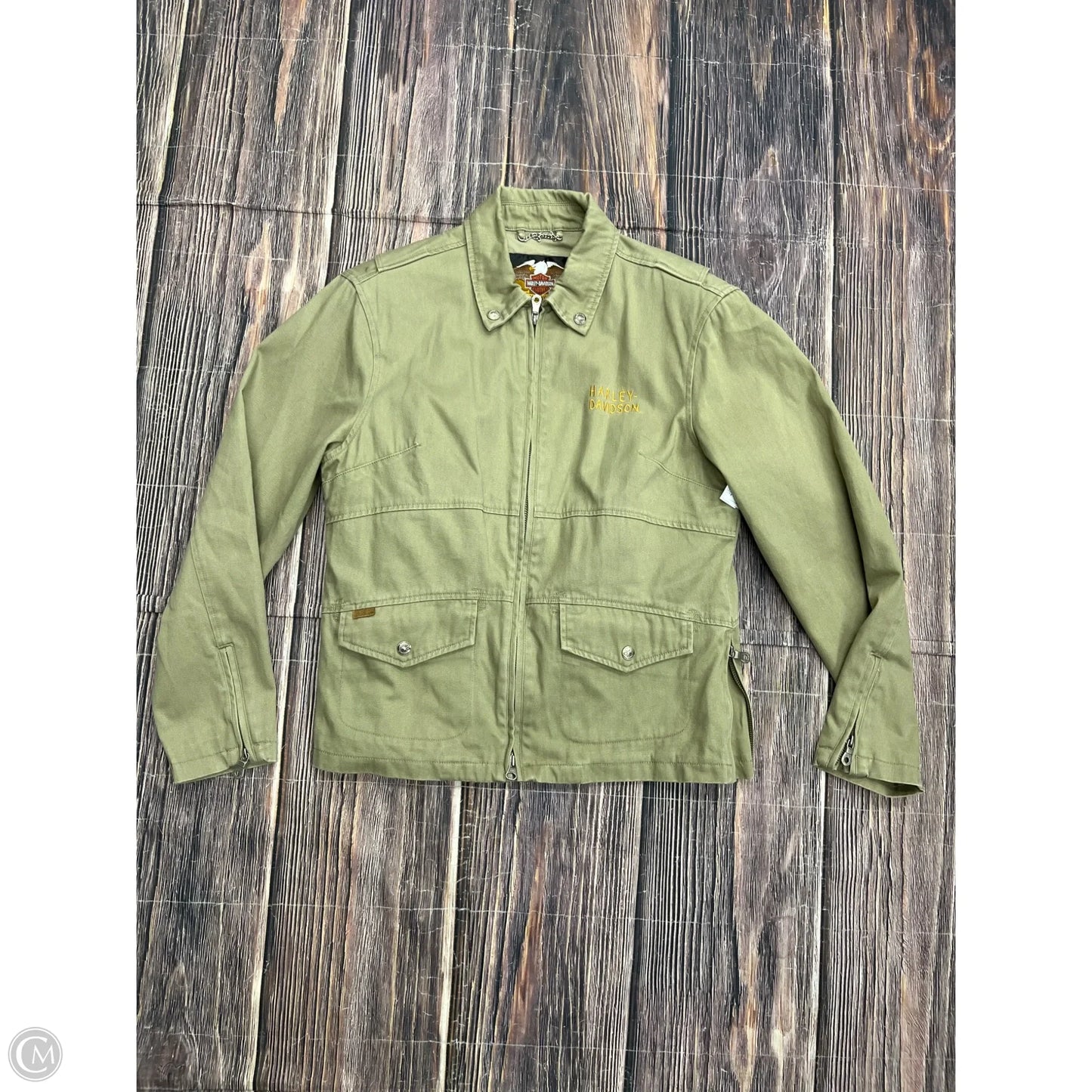 Jacket Other By Harley Davidson In Green, Size: M