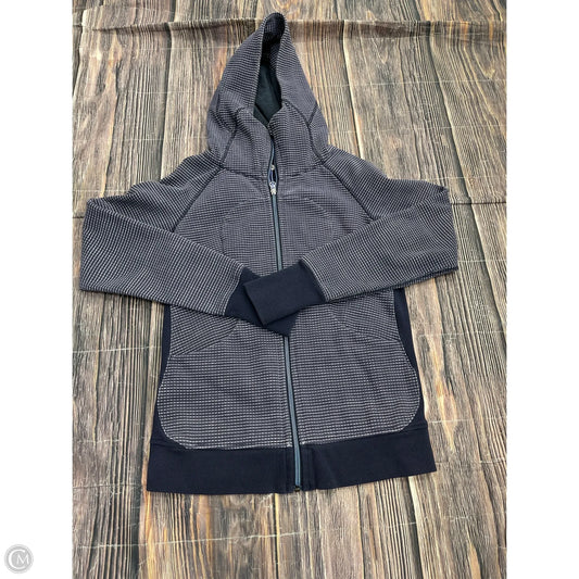 Athletic Jacket By Lululemon In Blue, Size: 8