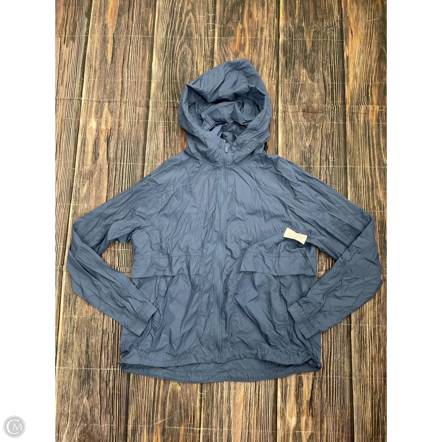 Athletic Jacket By Lululemon In Blue, Size: 12