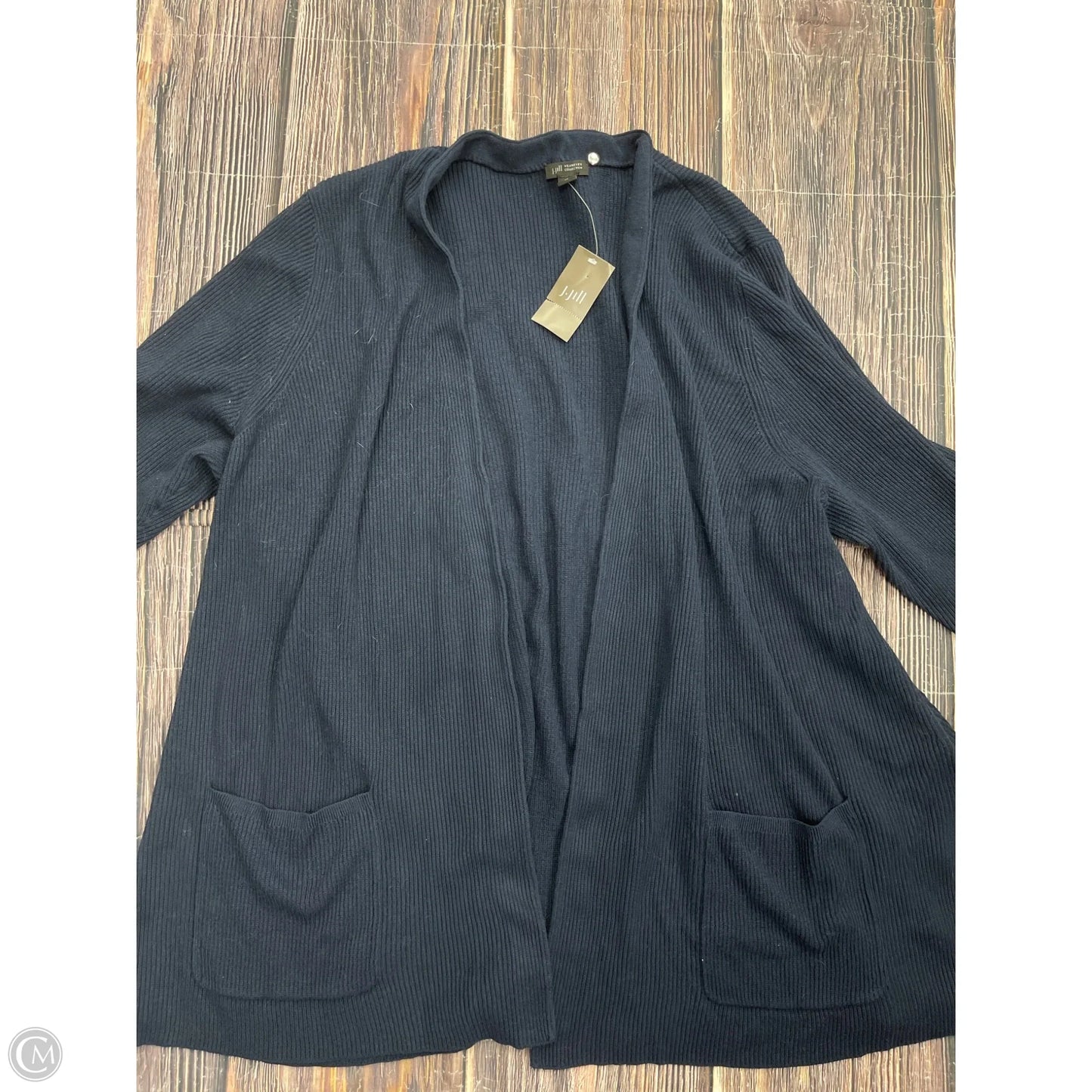 Sweater Cardigan By J. Jill In Navy, Size: 4x