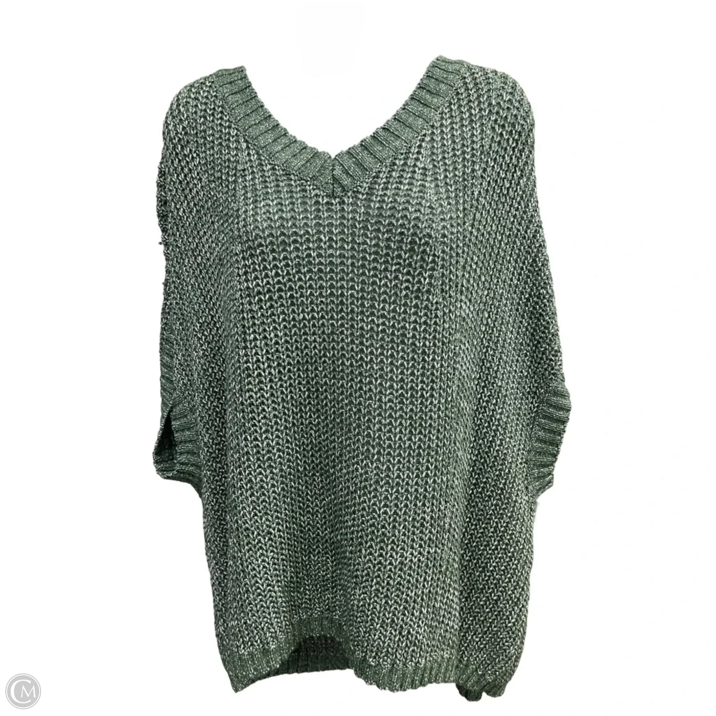 Sweater Short Sleeve By Kori America In Green, Size: M/L